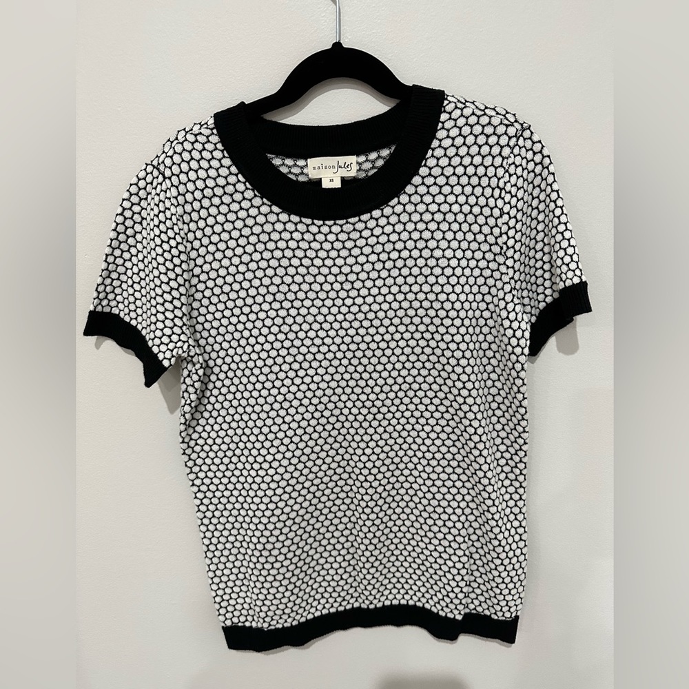 MAISON JULES *NWOT* Short Sleeve Sweater XS